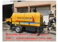 China hot sale diesel engine driven HBTS60R big aggregate concrete pump