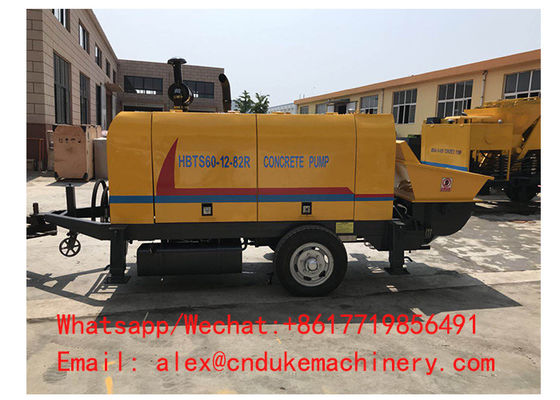 China hot sale diesel engine driven HBTS60R big aggregate concrete pump