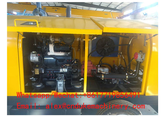 China hot sale diesel engine driven HBTS60R big aggregate concrete pump