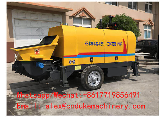 China hot sale diesel engine driven HBTS60R big aggregate concrete pump