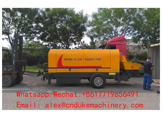 China hot sale diesel engine driven HBTS80R big aggregate concrete pump