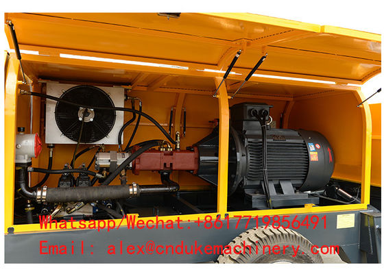 China hot sale electromotor driven HBTS80 big aggregate concrete pump