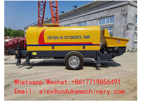 China hot sale electromotor driven HBTS80 big aggregate concrete pump