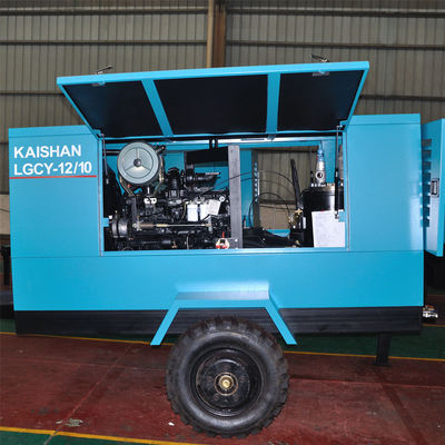 Kaishan 10bar 12CBM per minute low noise diesel engine portable air compressor machines