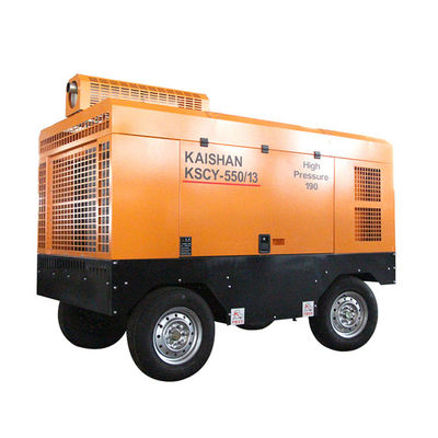 Kaishan 1.3Mpa 15CBM per minute diesel engine screw air compressor machine portable