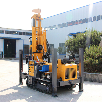 Diesel driven hydraulic 300m depth underground water well drilling rig machine