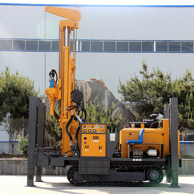 Diesel driven hydraulic 300m depth underground water well drilling rig machine