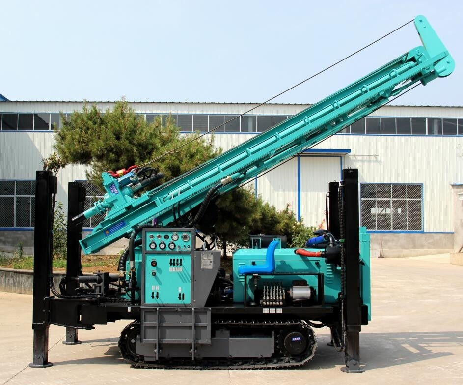 Hot sale 280m drilling depth hydraulic diesel crawler hydraulic water well drilling rig machine